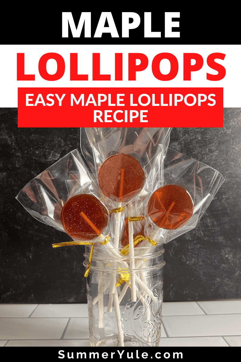 maple lollipops