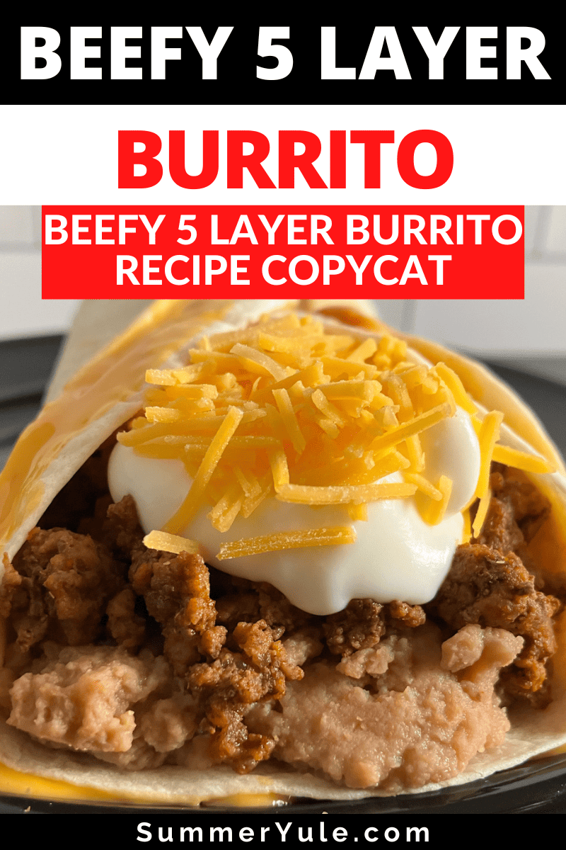 beefy 5 layer burrito
