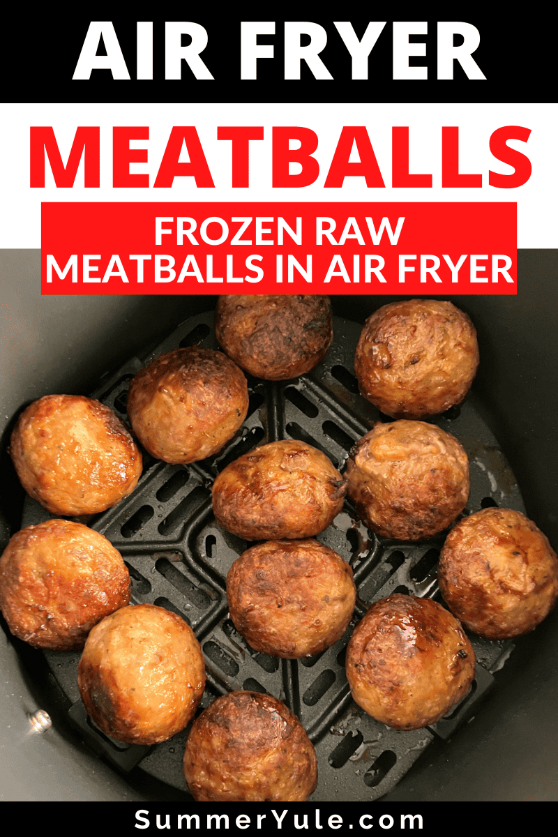 air fryer frozen raw meatballs