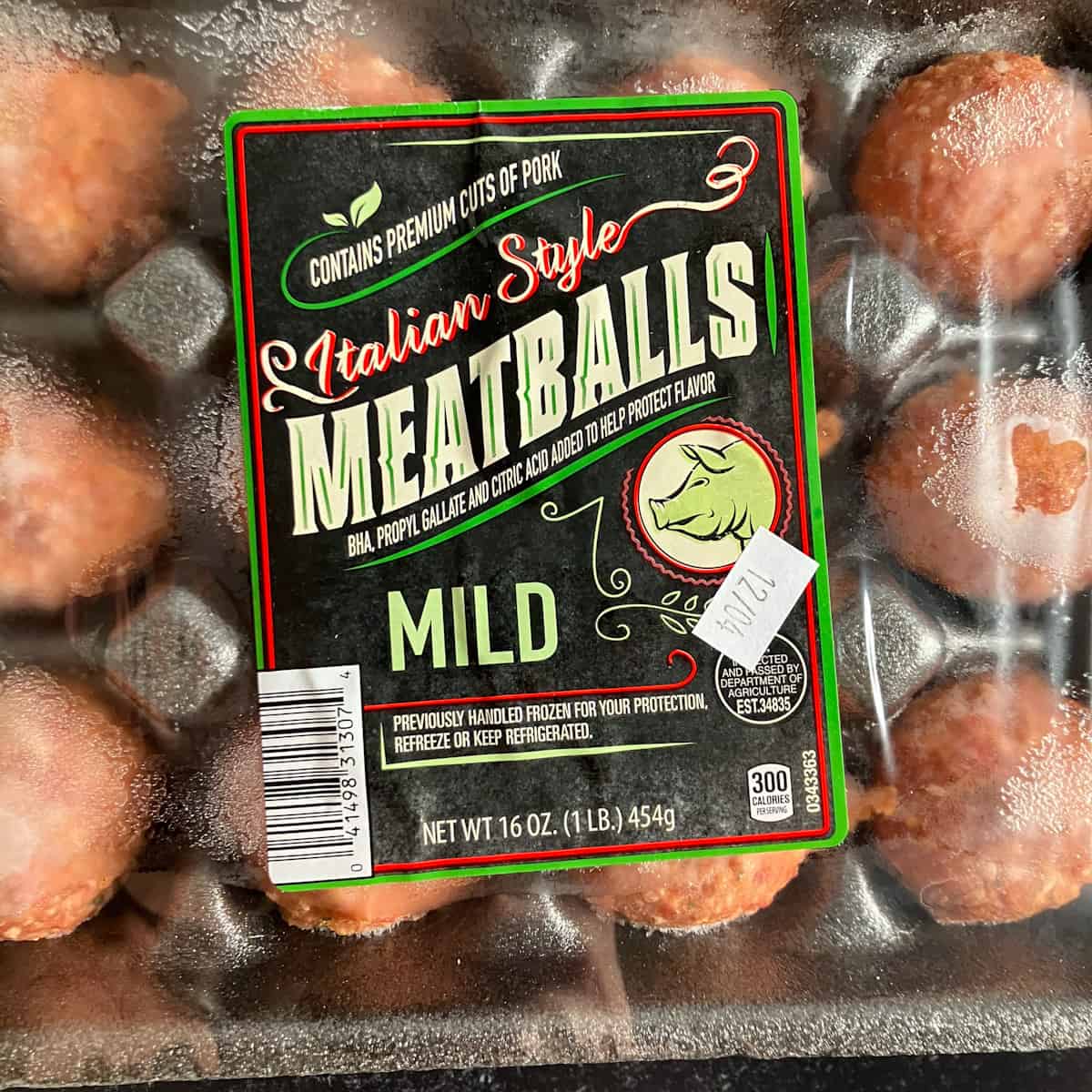 frozen meatballs