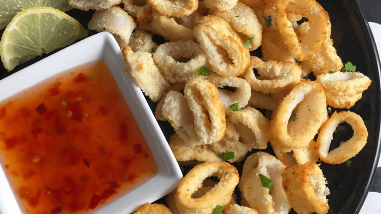 Air fryer no batter calamari