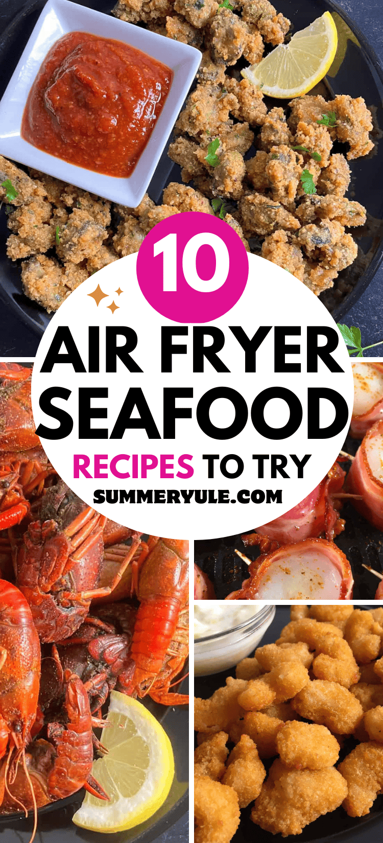 Air fryer seafood
