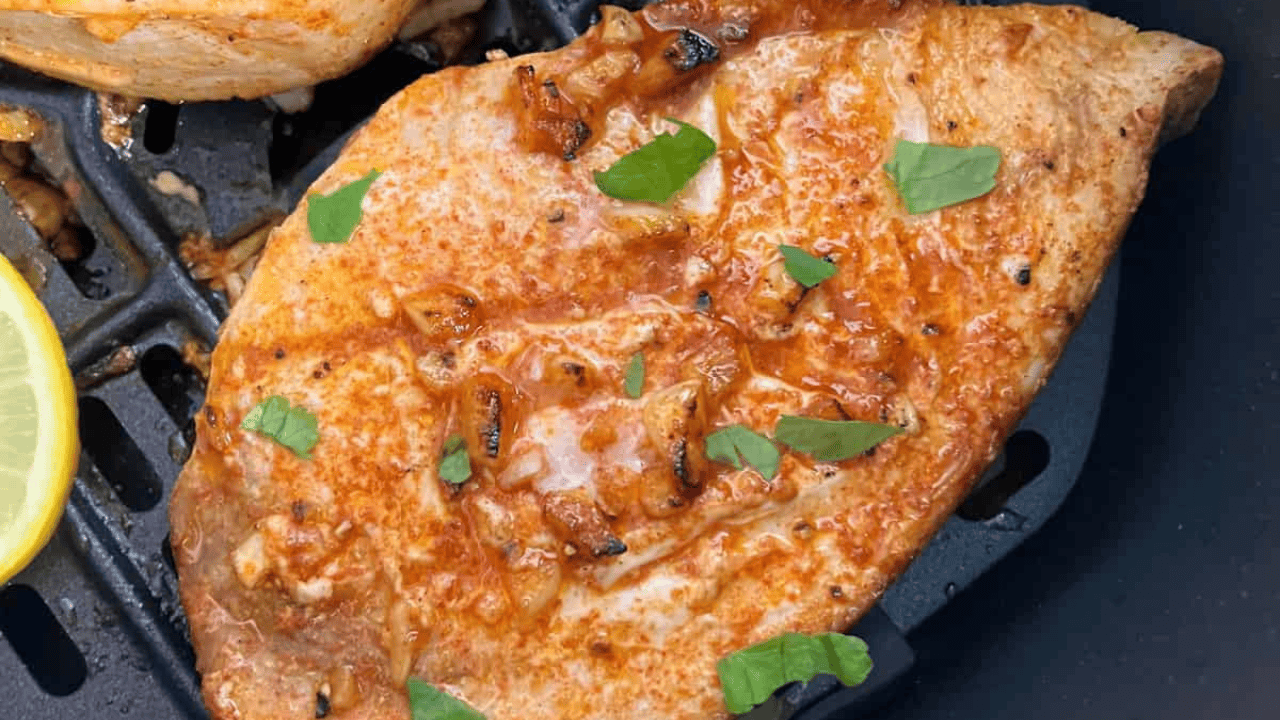 Air fryer swordfish