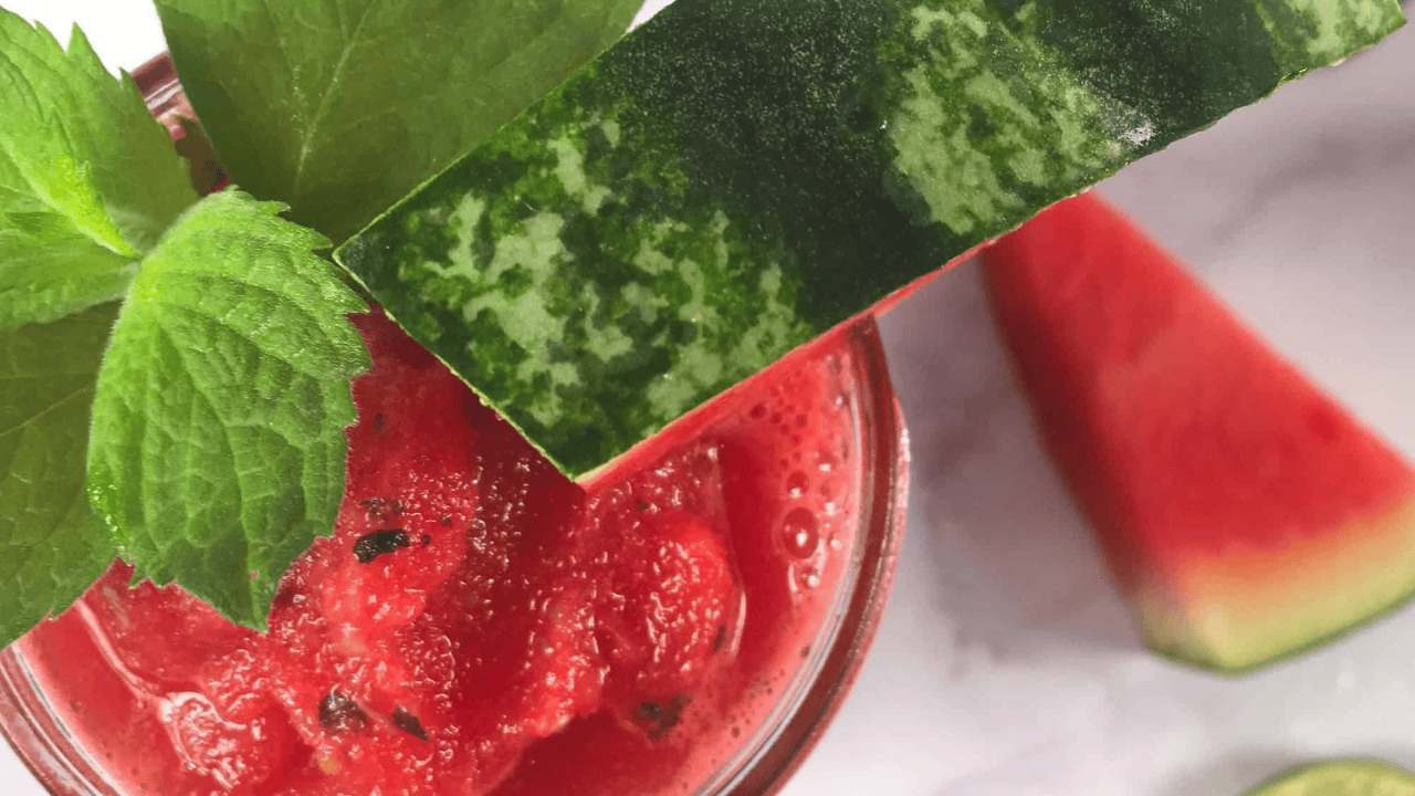 Watermelon lime smoothie