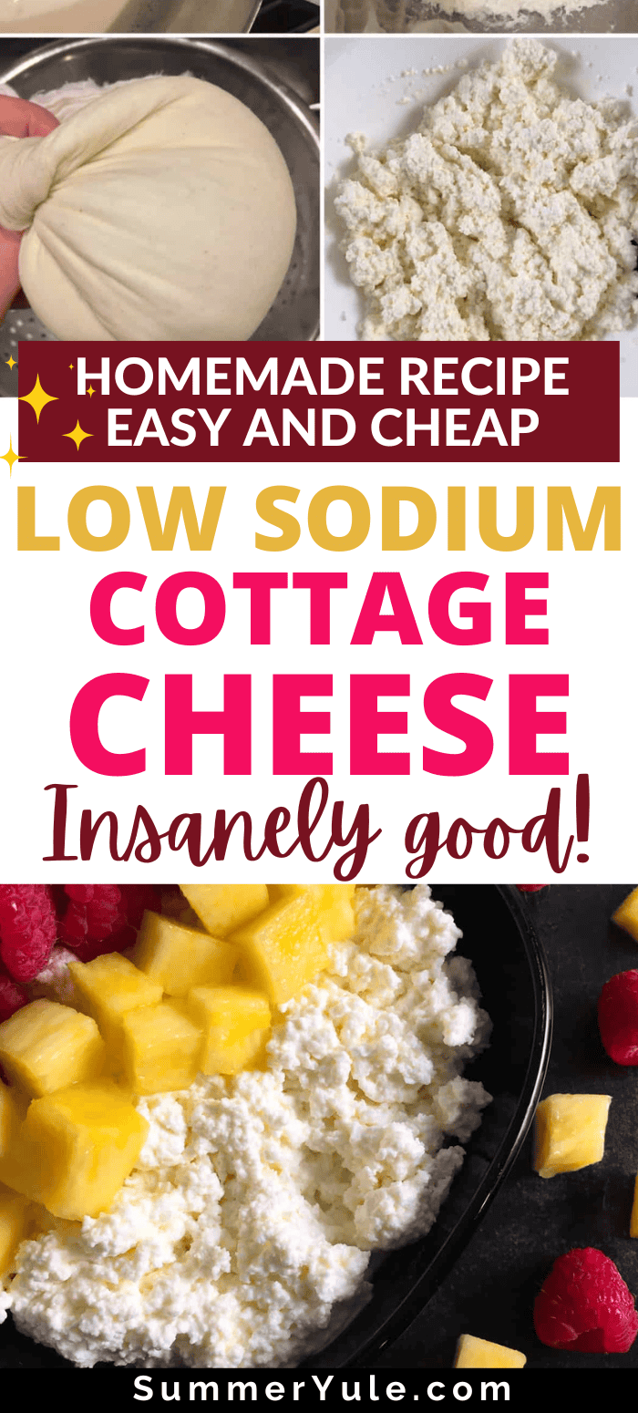 Low Sodium Cottage Cheese (Low Salt Homemade Recipe)