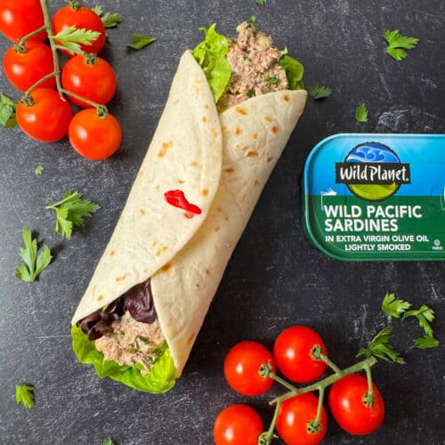 sardine salad wrap