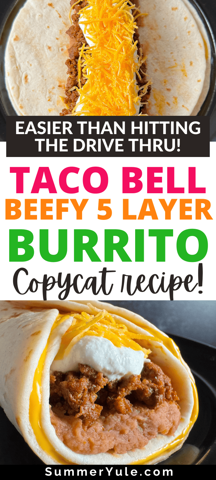 taco bell beefy 5 layer burrito