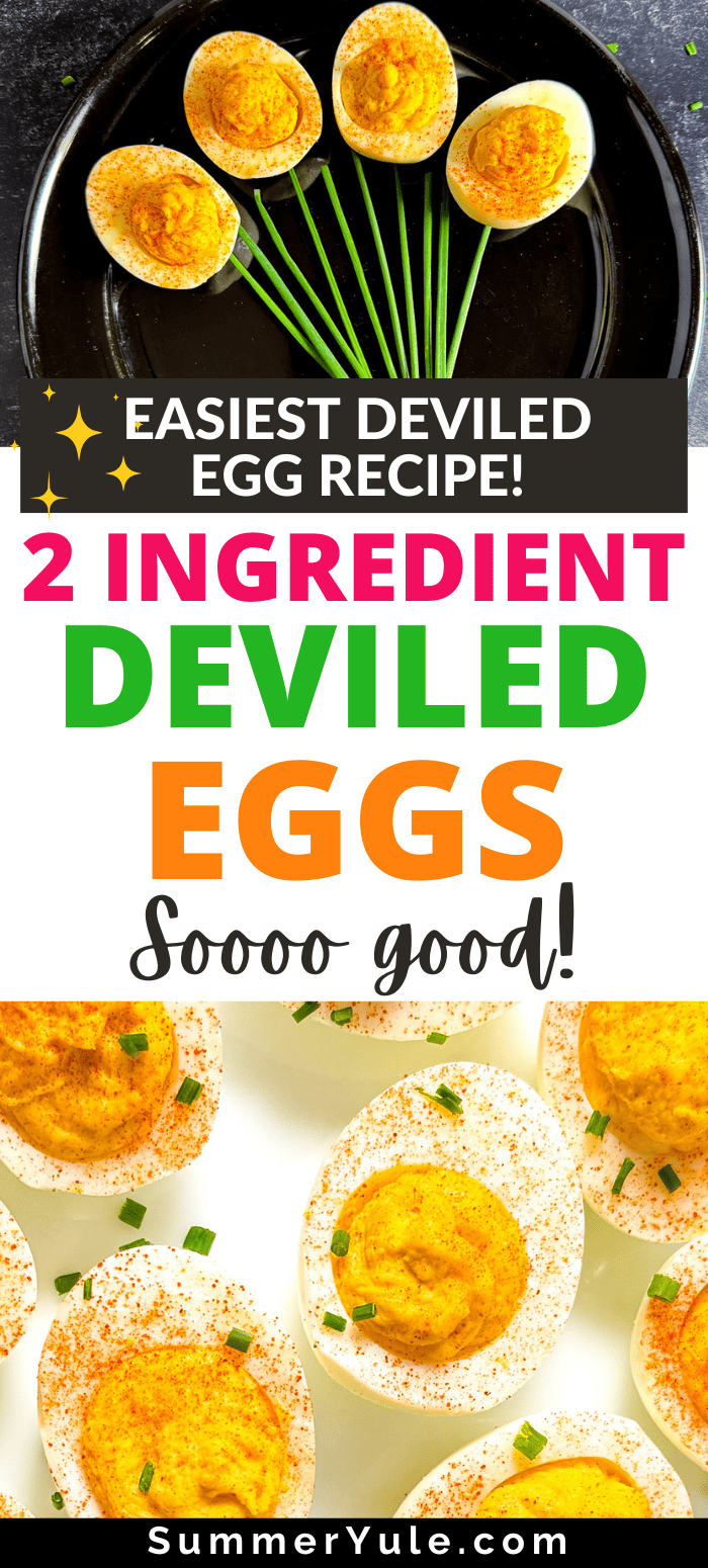 2 Ingredient Deviled Eggs