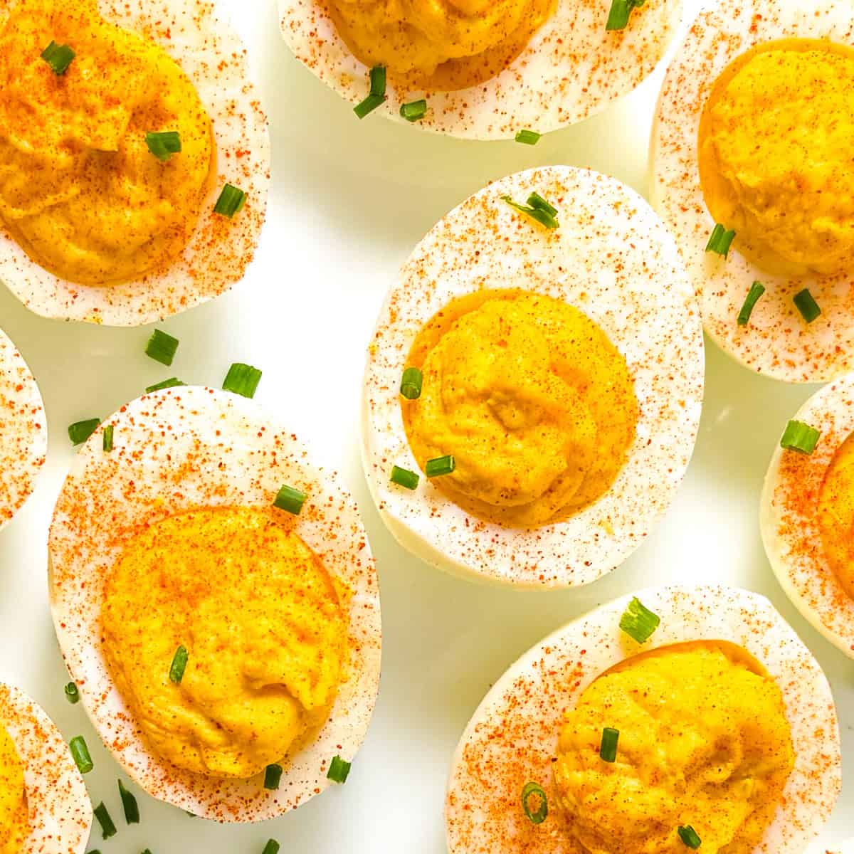 2 ingredient deviled eggs
