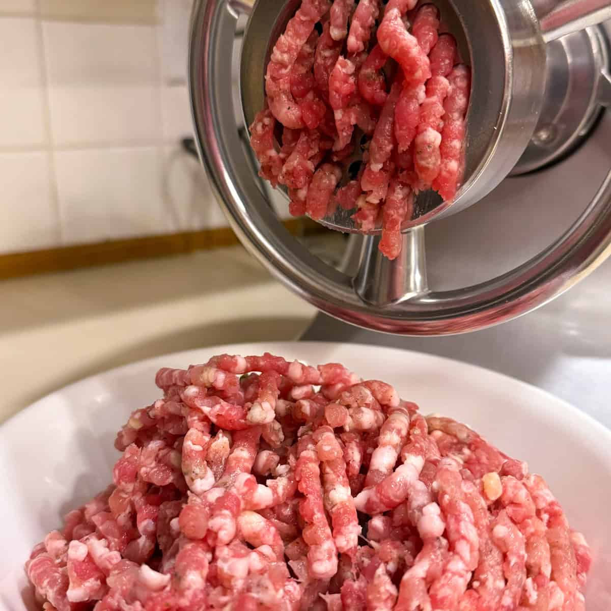 meat grinder bratwurst