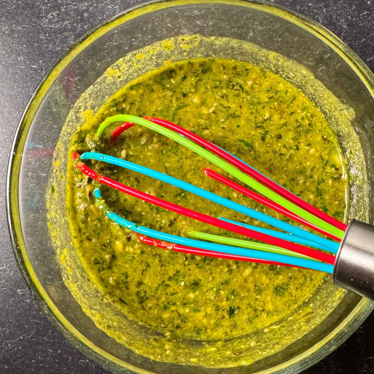 wildflower pesto vinaigrette