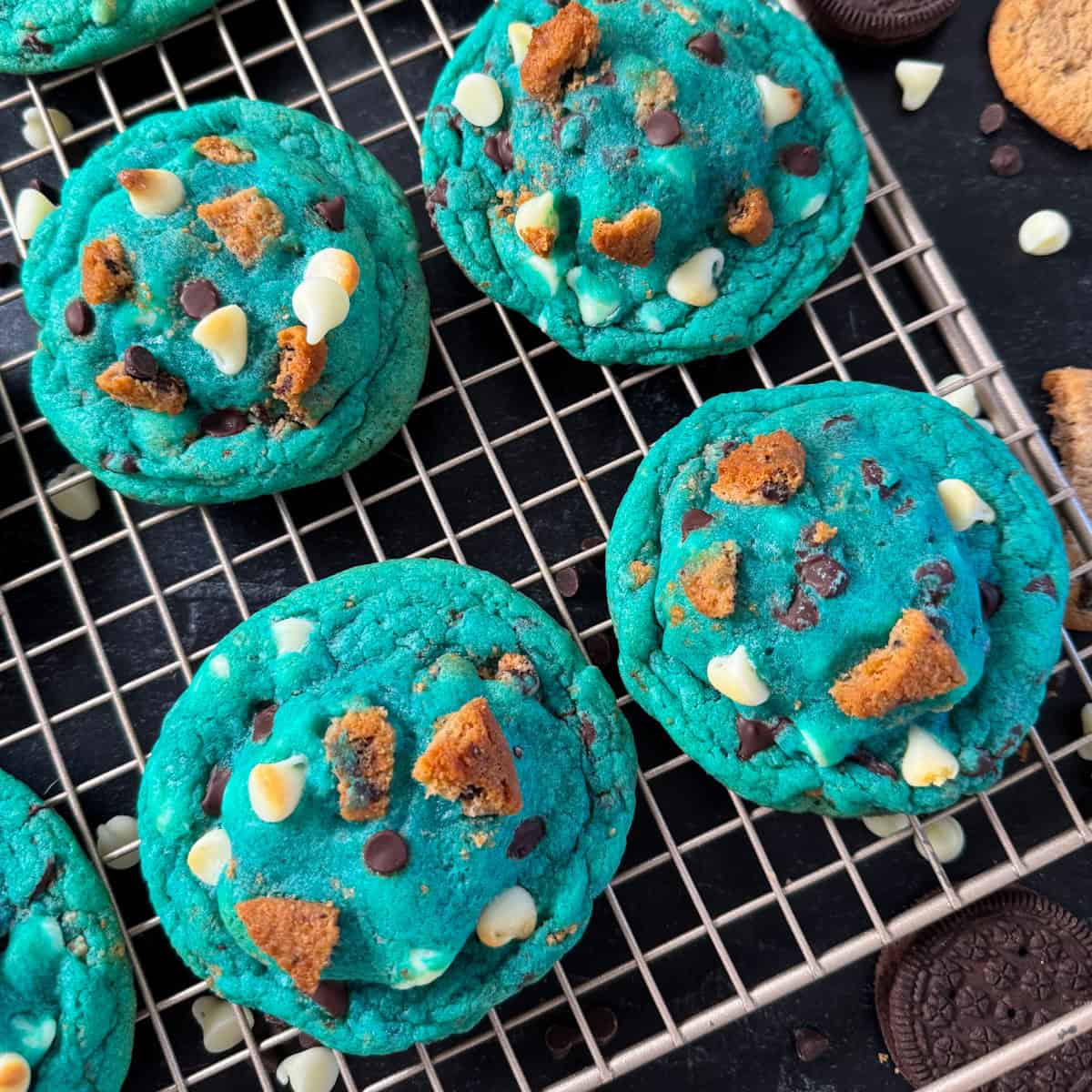 blue monster cookies