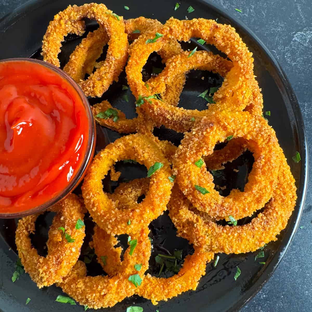 air fryer onion rings keto
