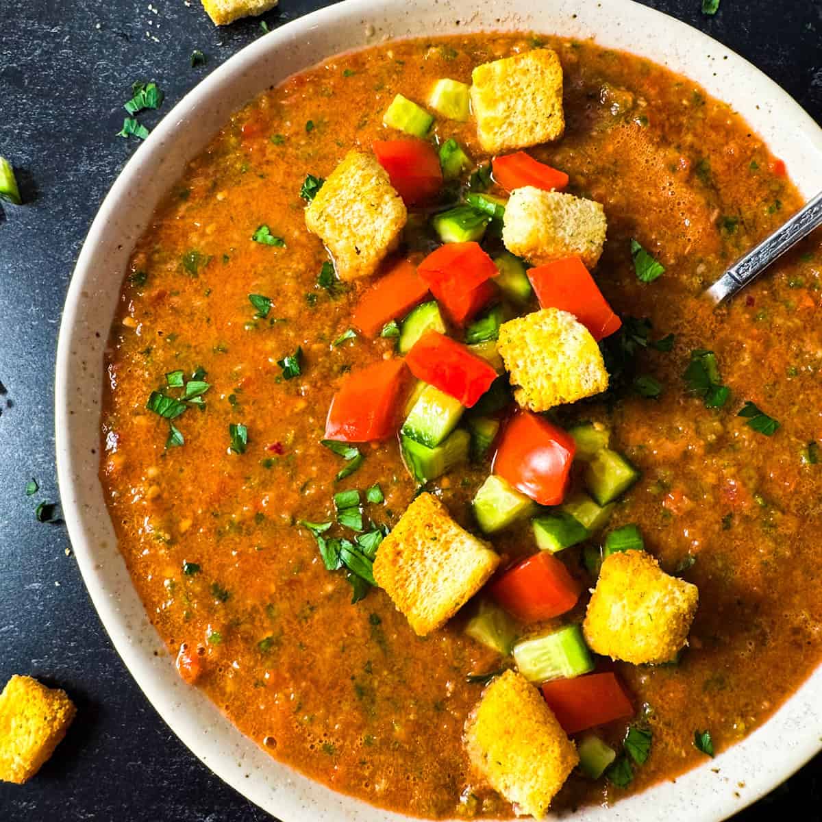 raw gazpacho soup