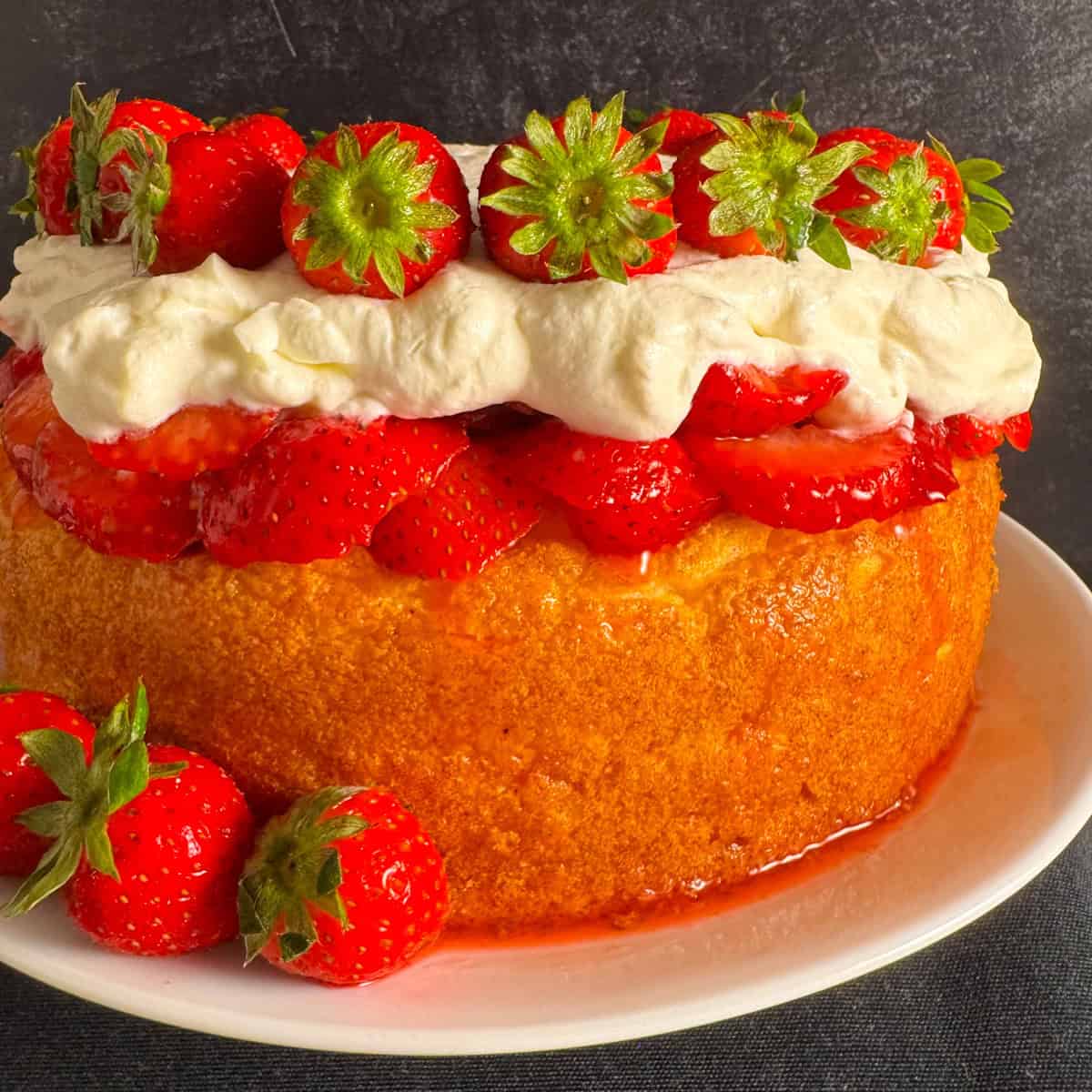 sugar free strawberry shortcake