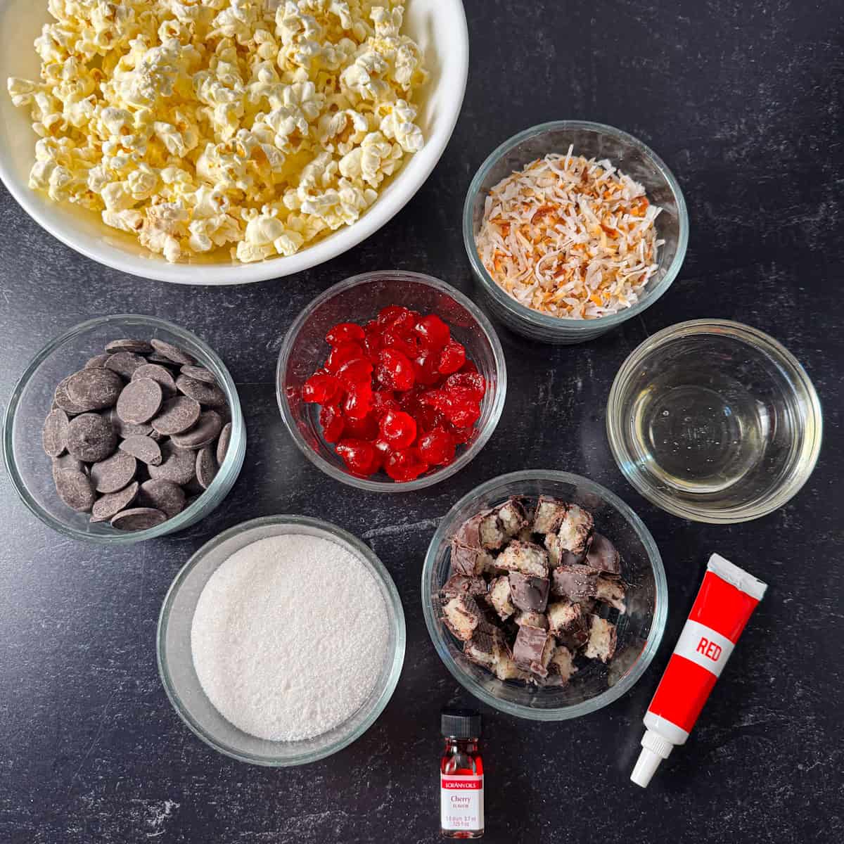 cherry ripe popcorn ingredients