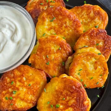 mashed potato rice cakes