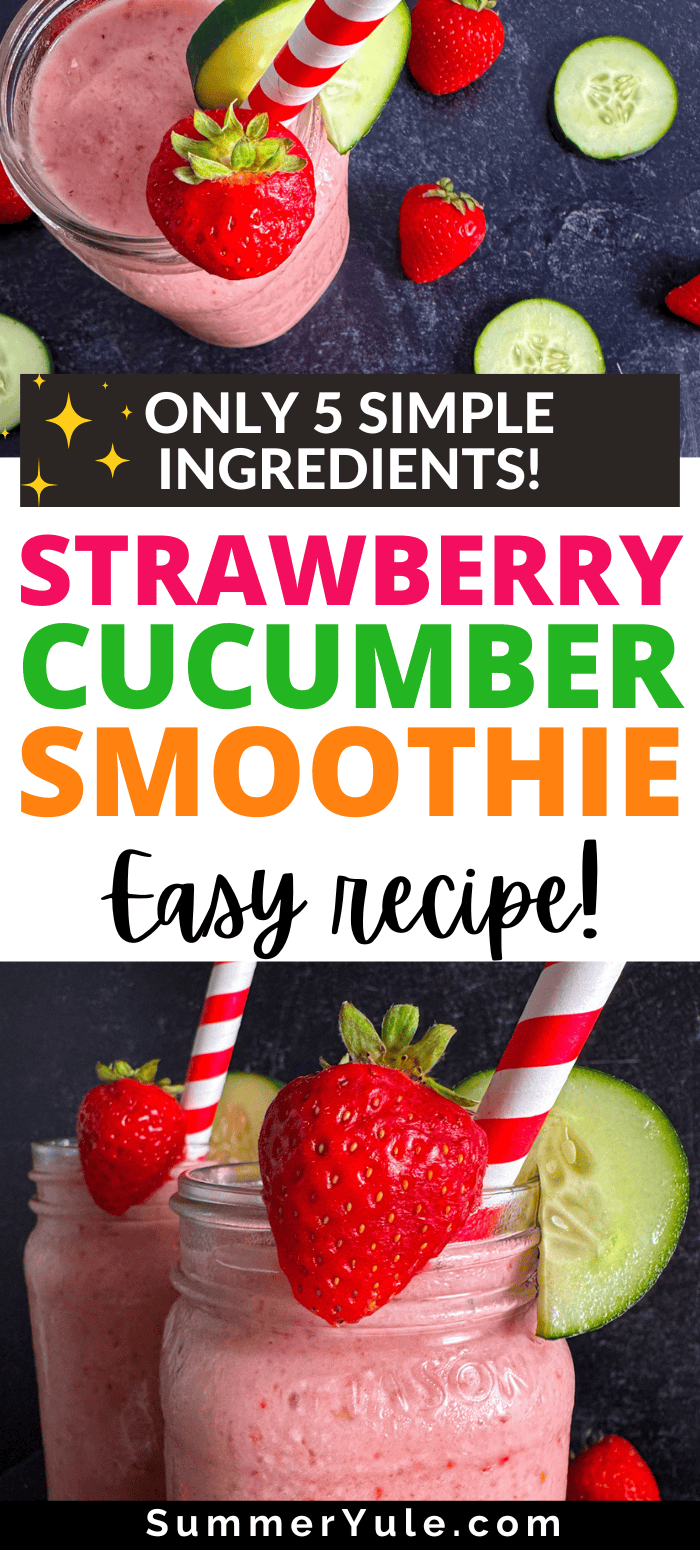 Strawberry Cucumber Smoothie