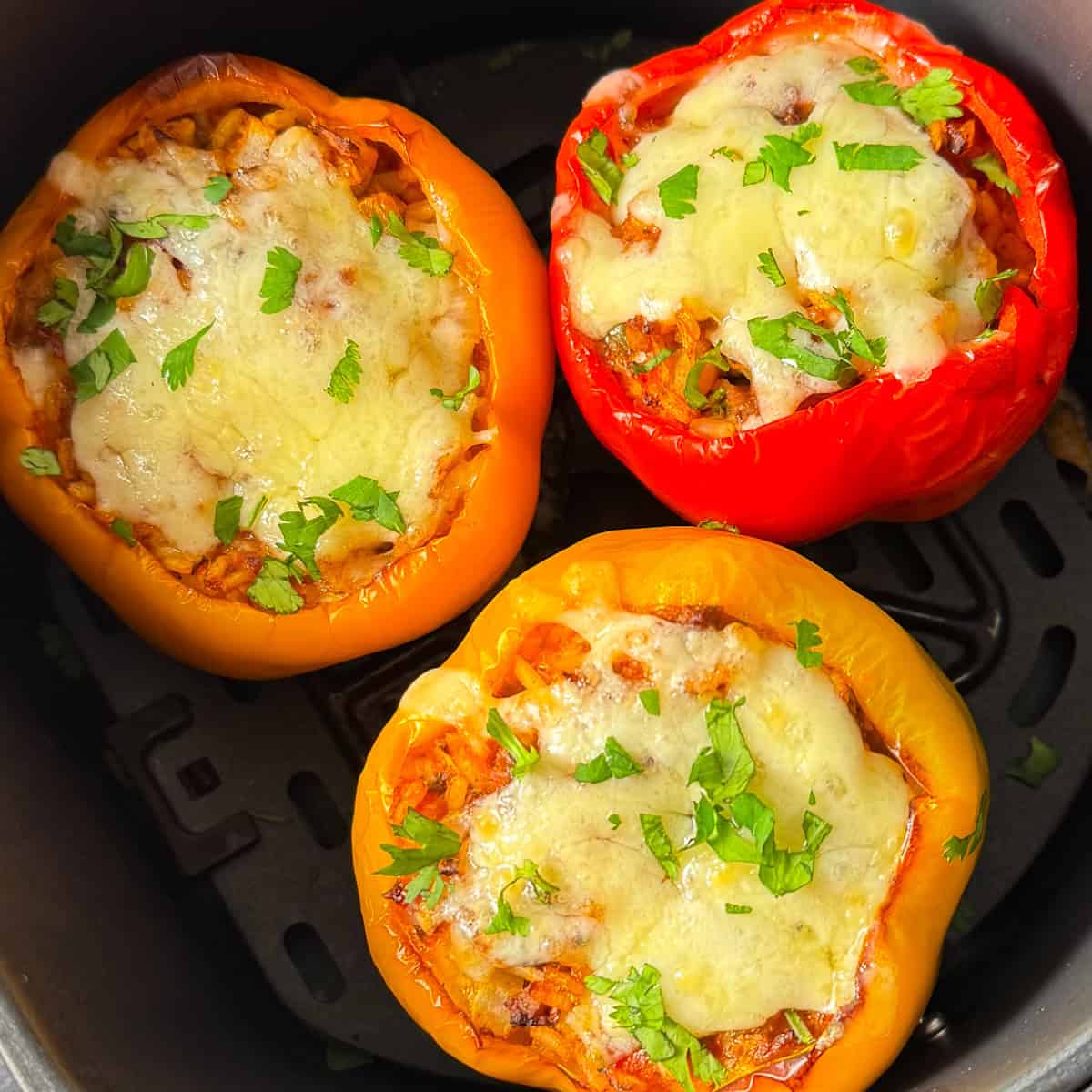 air fryer stuffed peppers recipe
