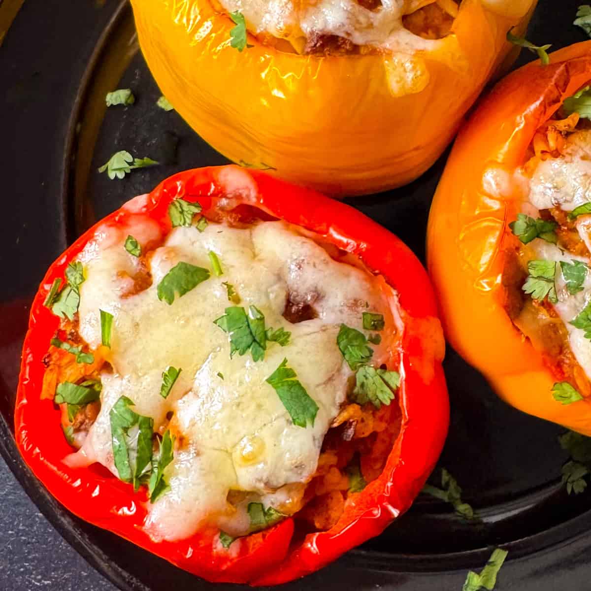 air fryer stuffed peppers