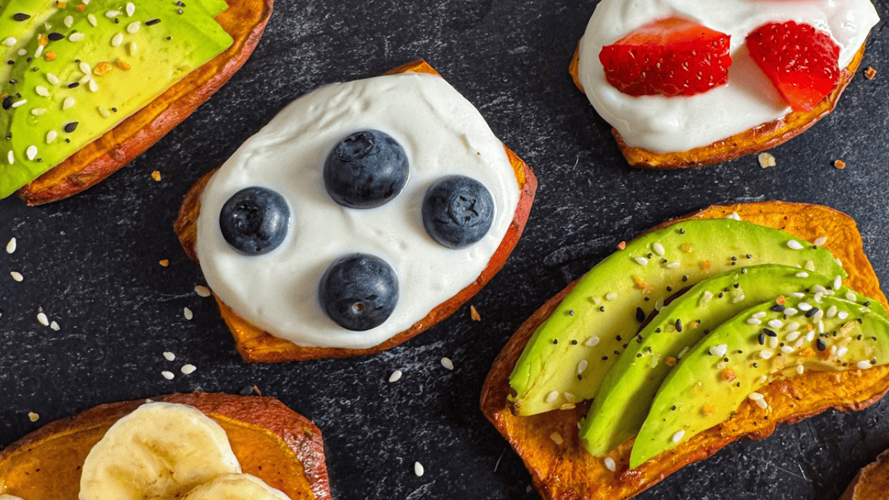 air fryer sweet potato toast