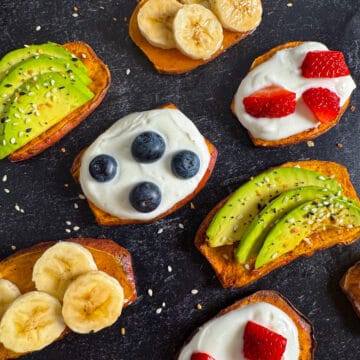 air fryer sweet potato toast