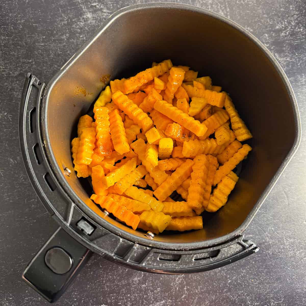 butternut squash zig zags in air fryer