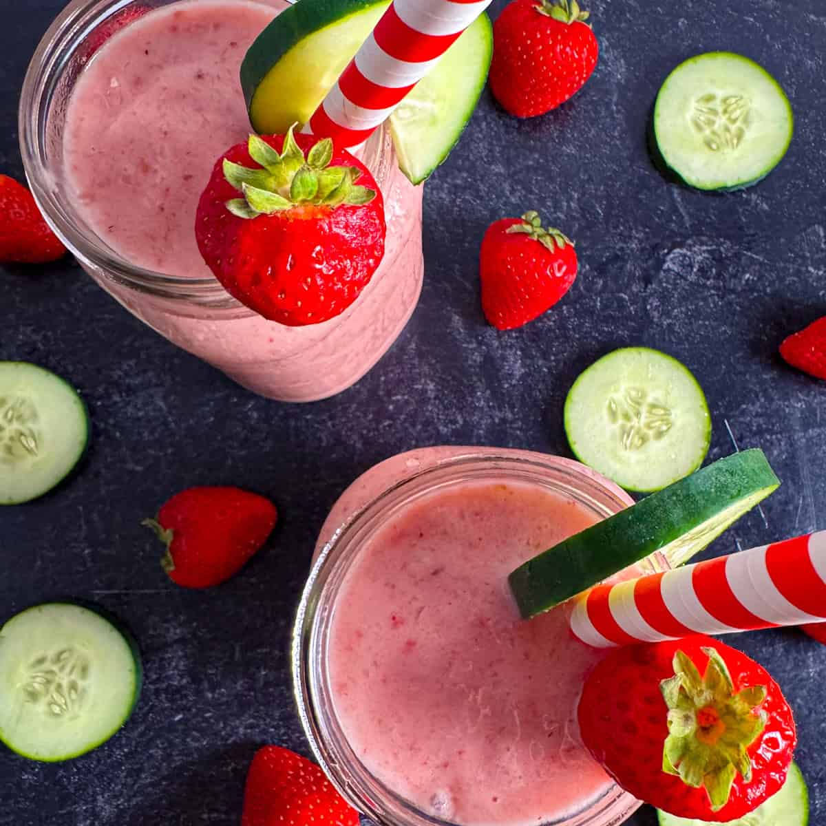 cucumber strawberry smoothie