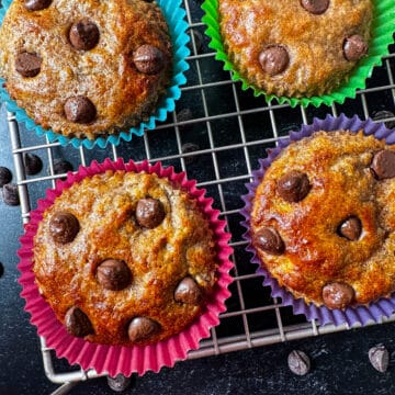 air fryer banana muffins recipe