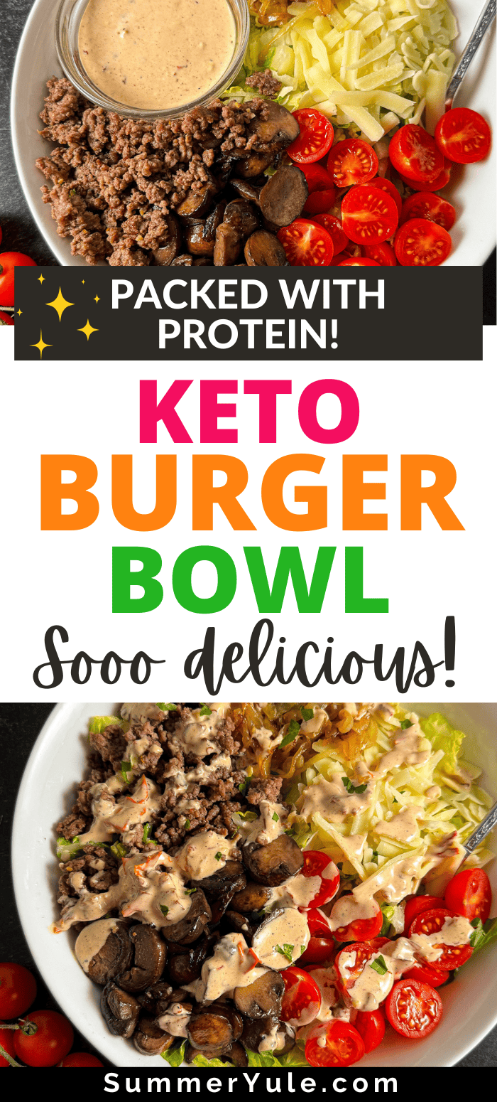 keto cheeseburger bowl