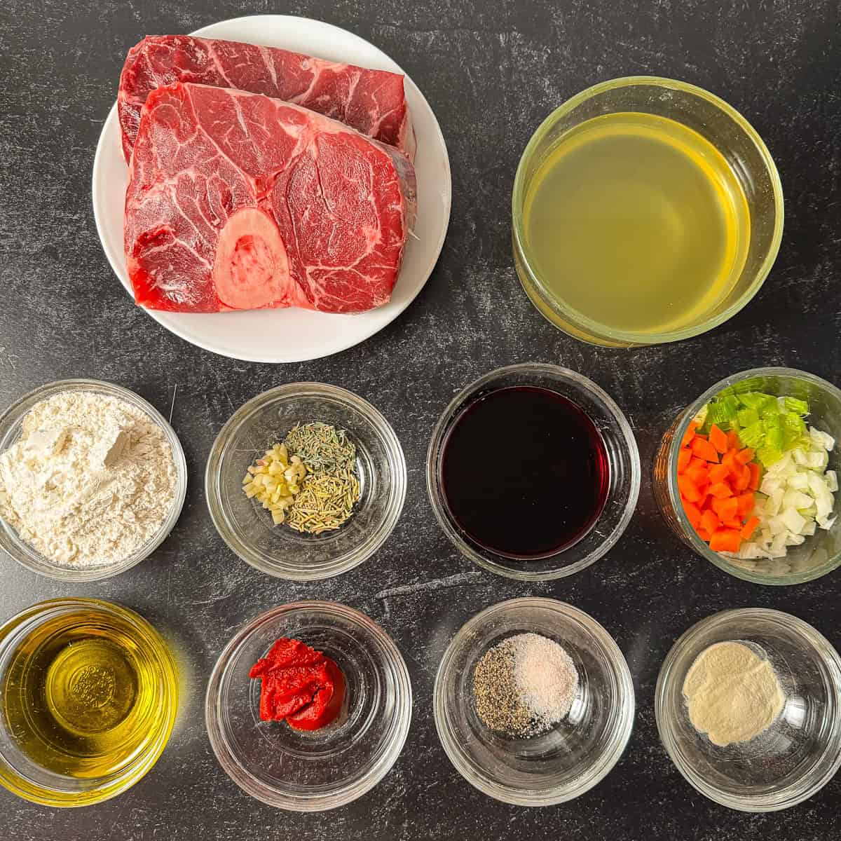 sous vide osso buco ingredients