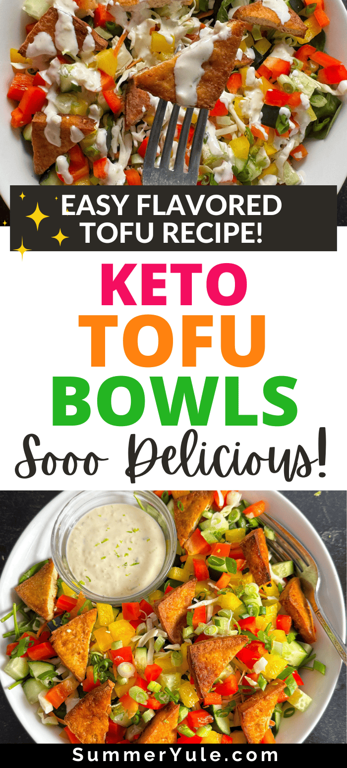 Keto tofu bowls