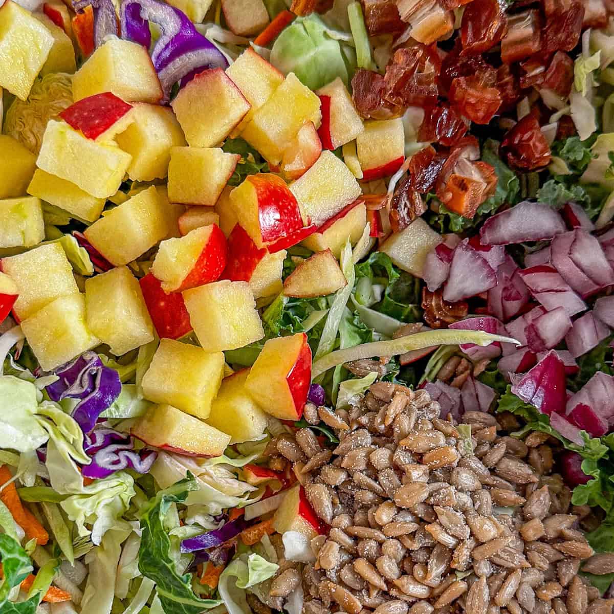 how to make kale apple slaw