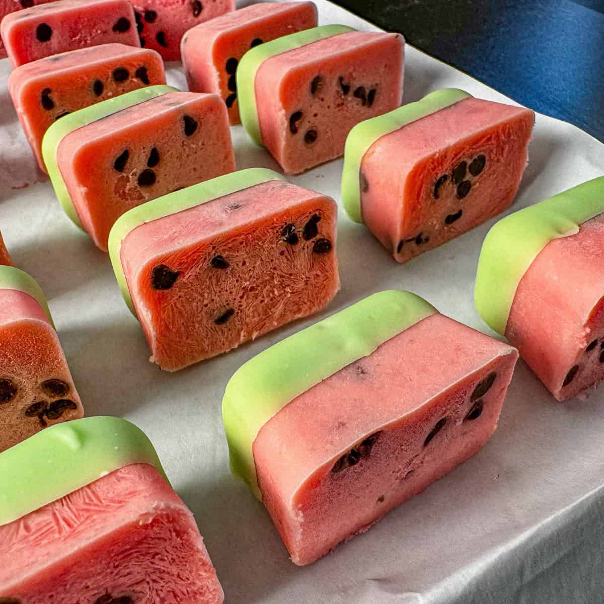 watermelon yogurt bites