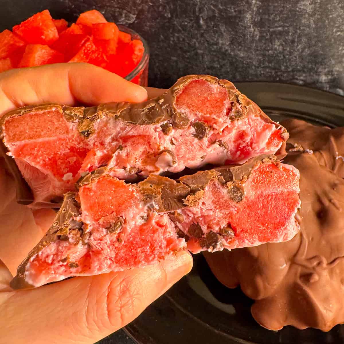 watermelon yogurt cluster