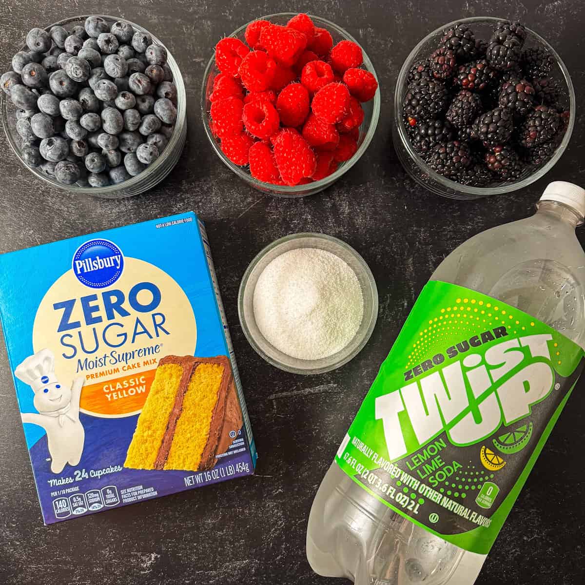 sugar free dump cake ingredients