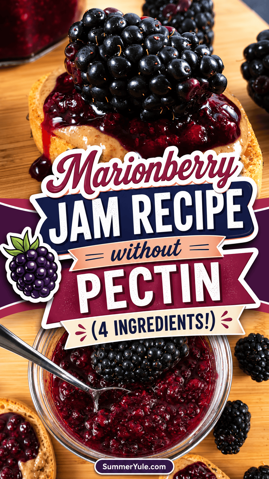 marionberry jam recipe without pectin