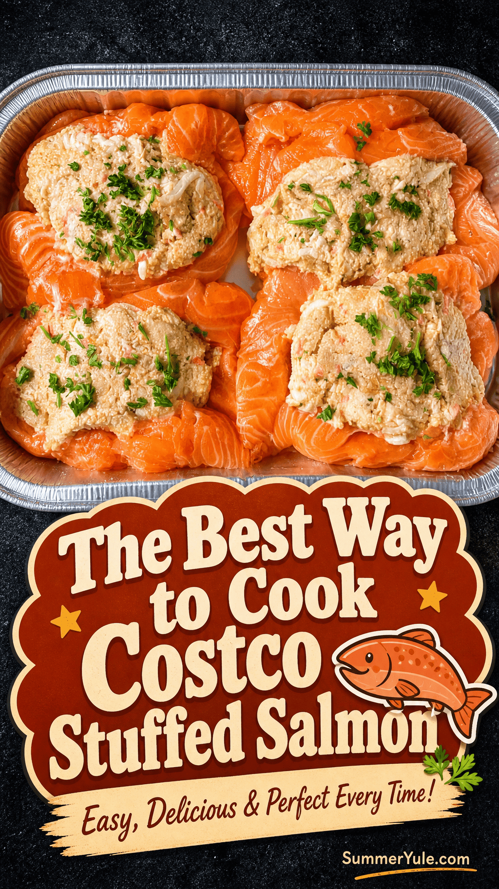 cook costco stuffed salmon